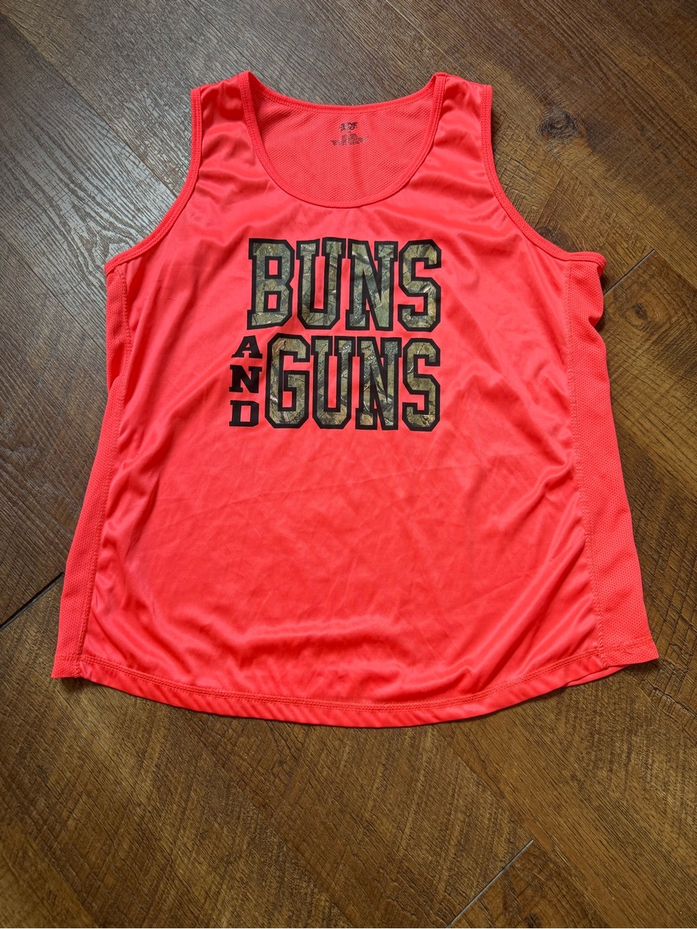 Zone Pro Neon Coral Graphic Tank Top - Buns and Guns
